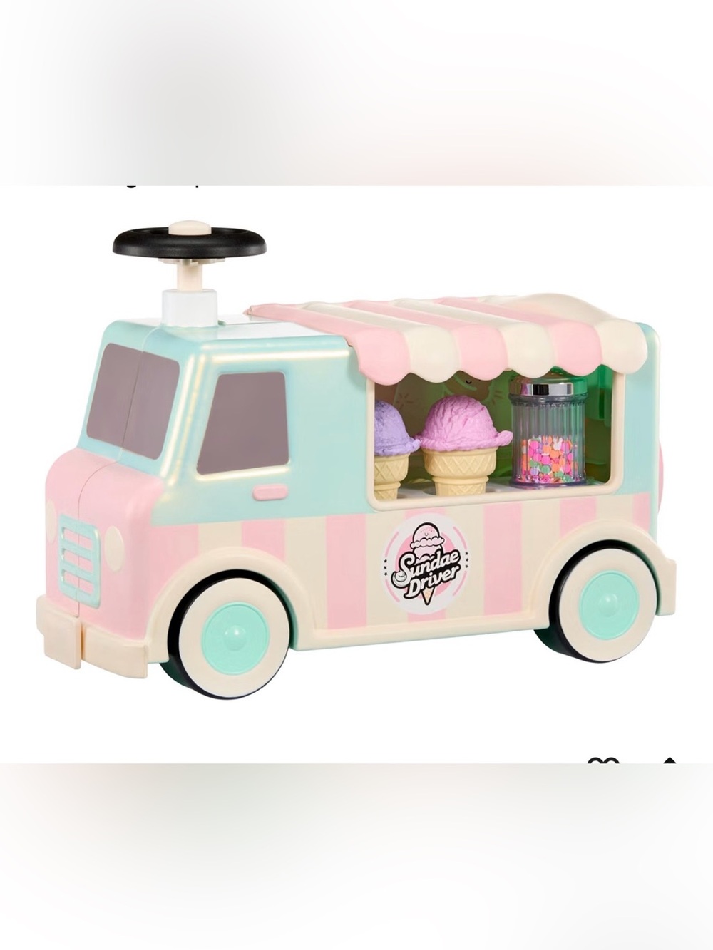 New Little Tikes Sweet Spaces Ice Cream Scoot ‘n Serve, Ride-On boy girls 1-3